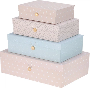 Коробки для зберігання Home Styling Collection картонні 4 шт (8721037134965)