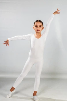 Комбінезон спортивний Dance&Sport бавовна N021-8 д/р S/110-116 Білий