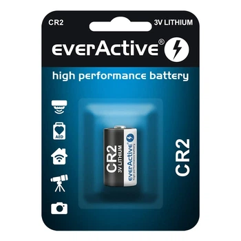 Батарейка литиевая everActive CR2, 3V, 10 лет, блистер 1шт