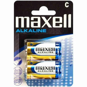 Батарейка щелочная Maxell Alkaline LR14/C, блистер 2шт
