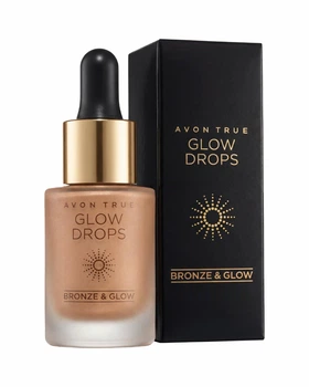 Жидкий бронзер-хайлайтер Avon True Glow Drops «Bronze & Glow» Оттенок: Luminous Luna (Лунный свет) 14 мл