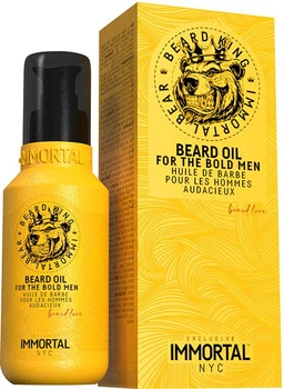 Масло для полноценного ухода за бородой и кожей лица Immortal Bear Beard Oil 100 мл