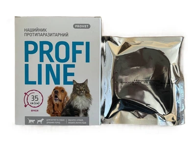 Нашийник ProVET ПрофіЛайн для котів та собак 35 см, кораловий (інсектоакарицид)