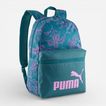 Рюкзак спортивний 22 л вміщує формат А4 Puma Phase Essentials 09116903 Emerald Ice-Rosy Outlook-Floral AOP (4069162047144)