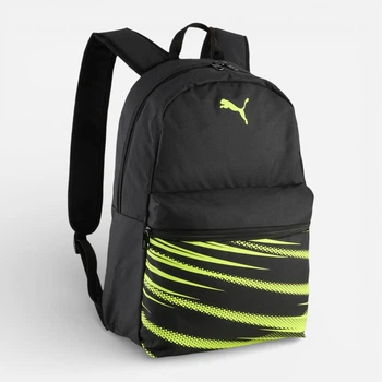 Рюкзак спортивный 17 л вмещает формат А4 Puma Attacanto Individual Football 09162804 Black-Yellow Alert (4069161835025)