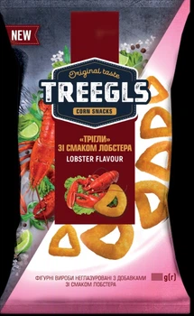 Кукурудзяні снеки «TREEGLS» зі смаком лобстера 75 г