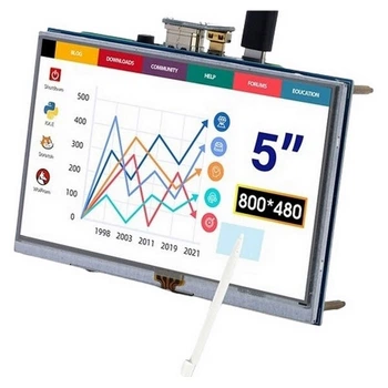 Сенсорний дисплей 5" 800x480 HDMI TFT для Raspberry Pi від Elecrow - 435445