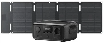 Зарядна станція EcoFlow River 3 600W LiFePO4 245 Вт.Год + Сонячна панель 45W (електростанція для дому, UPS, ДБЖ)