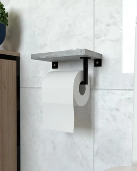 Держатель для туалетной бумаги в стиле лофт EcoLoft Мирада DSP-1370-10 ДСП Бетон