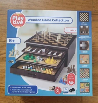 Коллекция деревянных игр Deluxe Games 10 в 1 Playtive