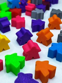 Миплы для настольных игр MEEPLE фишки фигурки человечков для настольных игр 100 шт