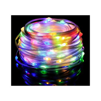 Гірлянда вулична світлодіодна вологозахищена в силіконі FAIRY-10 RGB HOROZ ELECTRIC