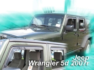Дефлекторы окон ветровики Jeep Wrangler 5D 07- вставные 4шт Heko Джип Вранглер АМ0033728