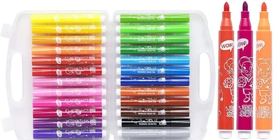 Фломастер 24 кольори 229-24 "Water color pen" у пластиковому боксі