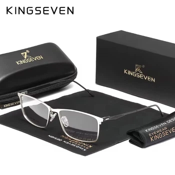 Окуляри комп'ютерні Blue Blocker для чоловіків і жінок KINGSEVEN 9610 Silver