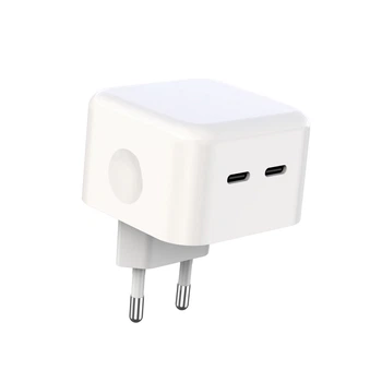 Сетевое зарядное устройство XO L102, EU, Dual Type-C port, 35W, Белый