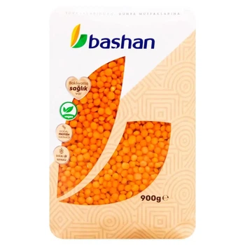 Чечевица красная колота Bashan 900 г