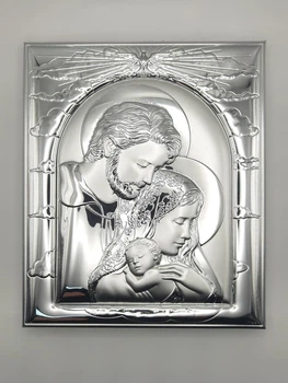 Ікона "Свята Родина",Silver Axion 13х11см (EP443-188XG-WH/S)