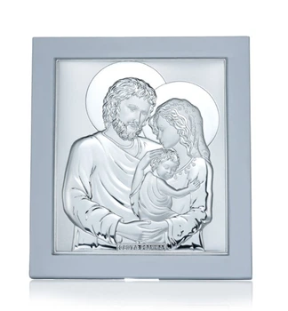 Ікона "Свята Родина",Silver Axion 11х10см (ep712-412xb-wh)