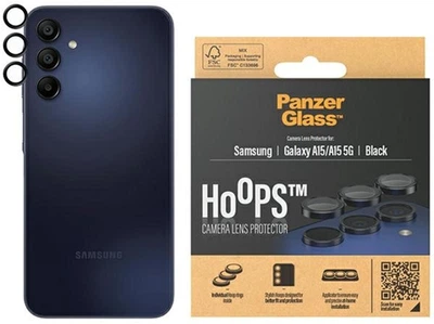 Szkło hartowane Panzer Glass Hoops Lens Protector do Samsung Galaxy A15 Black (1224)