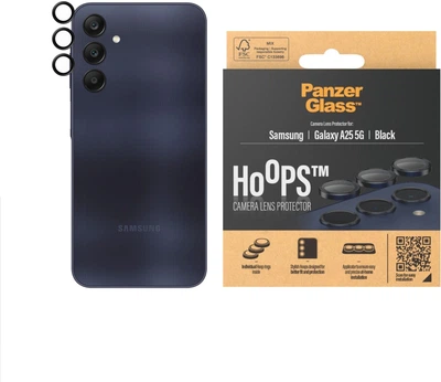 Szkło hartowane Panzer Glass Hoops Lens Protector do Samsung Galaxy A25 Black (1225)