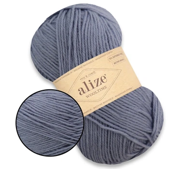 Alize Wooltime, Джинс №51 - тепла пряжа для шкарпеток і зимових виробів, Алізе Вултайм, 100 г / 200 м, 75% вовна / 25% поліамід