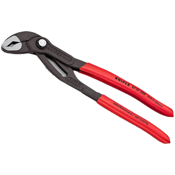 Сантехнические клещи KNIPEX Cobra 87 01 250 раскрытие губок до 50 мм Красный