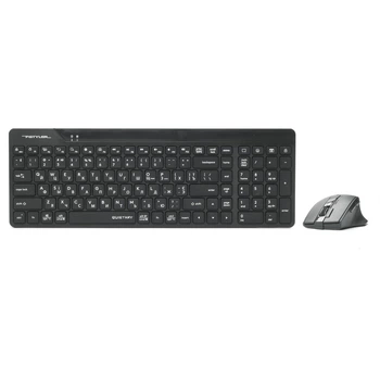 Бездротовий комплект клавіатура та миша A4Tech Fstyler FG2400 Air Mouse 2.4 ГГц Black (FG2400 Air2 Black)