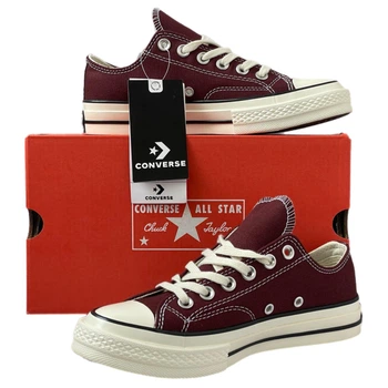 Кеди Converse All Star Chuck 70 Wine Red OX 43 (бордові низькі)