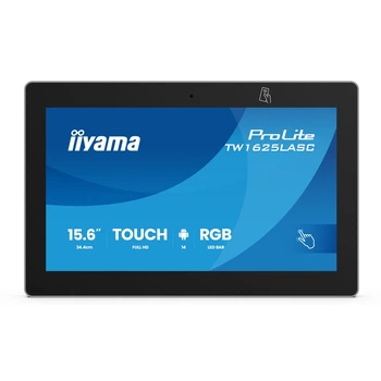 Монітор сенсорний 15.6" IIYAMA ProLite TW1625LASC-B3PNR IPS 1920x1080 60 Гц 450 кд/м² Android 14 Black