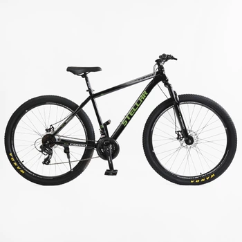 Велосипед Спортивный 29 дюймов Corso Stellar TL-122 оборудование Saiguan стальная рама 19 дюймов 21 скорость. Black and Green (169780)