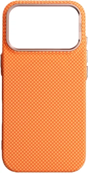 Чехол для смартфона Apple iPhone 17 Pro ArmorStandart LikeCarbon2 SE MagCase Kevlar/Orange/Rose Gold (ARM89168)