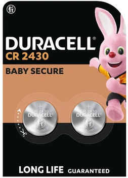Специальная литиевая батарейка типа «таблетка» Duracell 2430 3V, (CR2430), 2 шт. в упаковці (7091711)