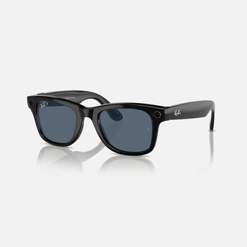 Смарт-очки Ray-Ban Meta Wayfarer Shiny Black/Polar Dusty Blue S-M (RW4006 601S1M50)