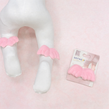 Нарядные колготки с розовыми крыльями DEFNE BABY. Цвет белый. Рост 74 см. Возраст 6 месяцев. Арт. KKLT-038-23.