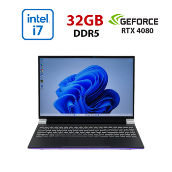Игровой ноутбук Eluktronics PROMETHEUS XVI G2 / 16" (2560x1600) IPS / Intel Core i7-13700HX (16 (24) ядер по 2.1 - 5.0 GHz) / 32 GB DDR5 / 2048 GB SSD / nVidia GeForce RTX 4080, 12 GB GDDR6, 192-bit / WebCam б/у