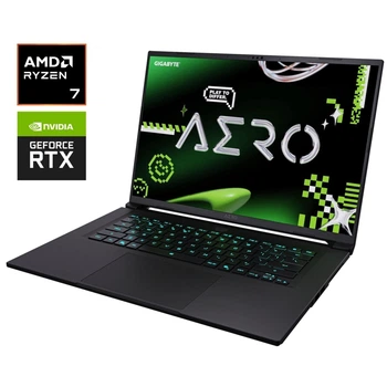 Игровой ноутбук Б-класс Gigabyte Aero X16 1WH / 16" (2560x1600) IPS / AMD Ryzen AI 7 350 (8 (16) ядер по 2.0 - 5.0 GHz) / 16 GB DDR5 / 1000 GB SSD NVMe / nVidia GeForce RTX 5070, 8 GB GDDR7, 128-bit / WebCam б/у
