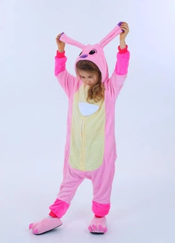 Піжама кігурумі Стіч рожевий для дівчат на блискавці Kigurumi Енджел Ангел для дітей і підлітків 175- 182 см (2073K1152)
