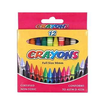 Набор детских восковых карандашей "Crayons" Bambi 8496-12E 90 мм, 12 цветов