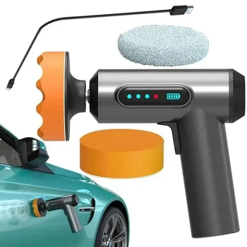 Беспроводная полировальная машинка Lesko LY-02 для автомобилей ∙ Аккумуляторная полировочная машинка для авто Lesko LY-02
