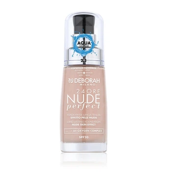 Deborah Тональна основа для обличчя 24Ore Nude Perfect Foundation SPF 20, 05 Amber, 30 мл