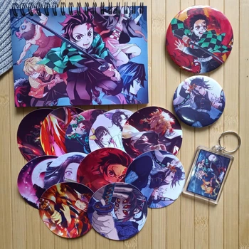 Набор Клинок рассекающий демонов Kimetsu no Yaiba Клинок який знищує демонів из 5 предметов 18166