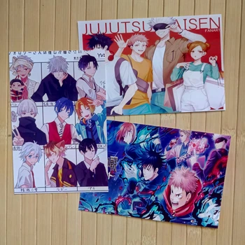 Набор открыток Магічна битва Магическая битва Jujutsu Kaisen 3 шт 17055