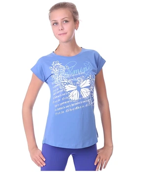 Футболка жіноча "Метелик" блакитний 2XL
