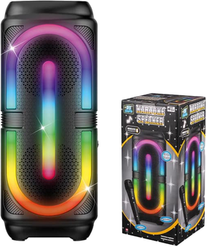 Портативна колонка DJ Band 2 x 10W RGB Black (5701719712424)