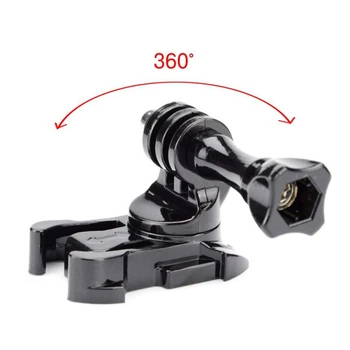 Адаптер быстросъемный поворотный Quick Release 360 для экшн-камер GoPro DJI Action Insta360 Ace Pro SJCAM EKEN переходник защелка (30218)