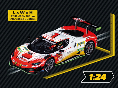 Автомобіль Carrera Digital 124 Ferrari 296 GT3 Frikadelli Racing, No.1 24H 23988 масштаб 1:24 (4007486239883)