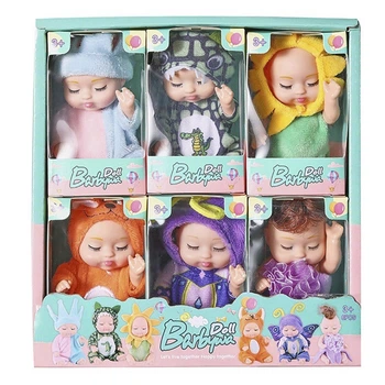Набор кукол пупсов в съемных костюмах Barbywa Doll 6 шт Разноцветный (28536)