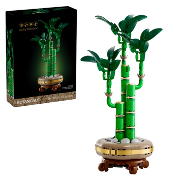Конструктор Бамбук счастья 325 деталей, серия Icons Botanical Collection, Lucky Bamboo 1:1, цветы