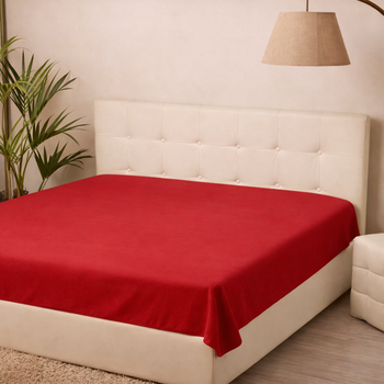 Простынь фланелевая SoundSleep Red фланель 220х240 см красная (2800004996747)